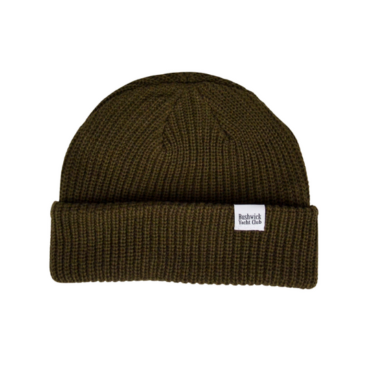 Cable Beanie - Walnut